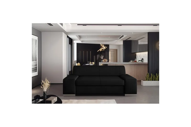 Soffa Eltap Porto, Sawana 14, Svart, 2190x62x73 cm