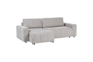 Soffa i höger hörn Högervänd Innvik - Grå, 213x156 cm - Möbler - Soffa - Bäddsoffa - Bäddsoffa längsbäddad