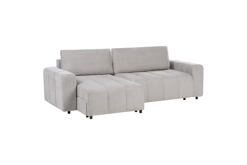 Soffa i höger hörn Högervänd Innvik - Grå, 213x156 cm - Möbler - Soffa - Bäddsoffa - Bäddsoffa längsbäddad