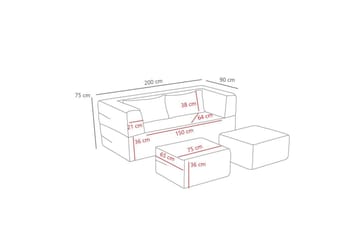 Solin Bäddsoffa 2-sits - Brun - Möbler - Soffa - Bäddsoffa - 2 sits bäddsoffa