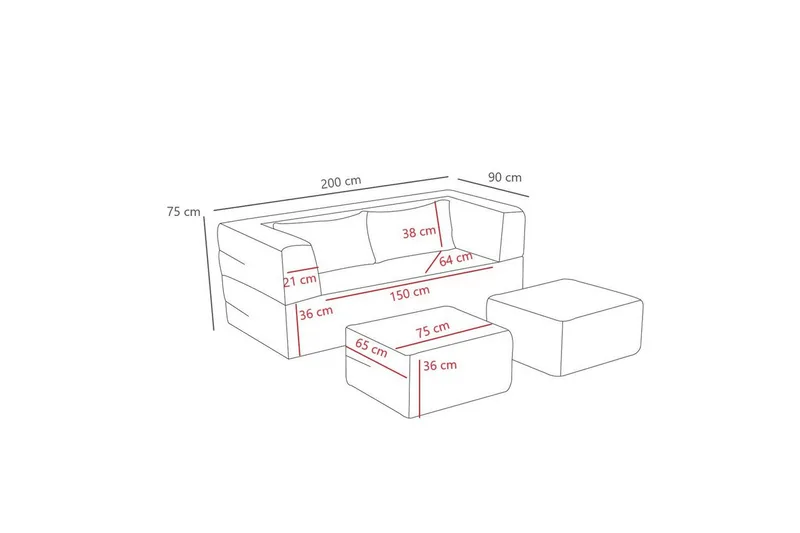 Solin Bäddsoffa 2-sits - Grön - Möbler - Soffa - Bäddsoffa - 2 sits bäddsoffa