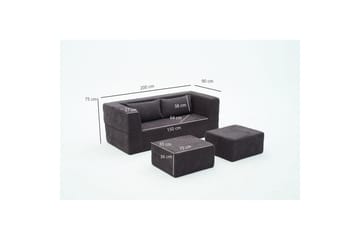 Solin Bäddsoffa 2-sits - Mörkgrå - Möbler - Soffa - Bäddsoffa - 2 sits bäddsoffa