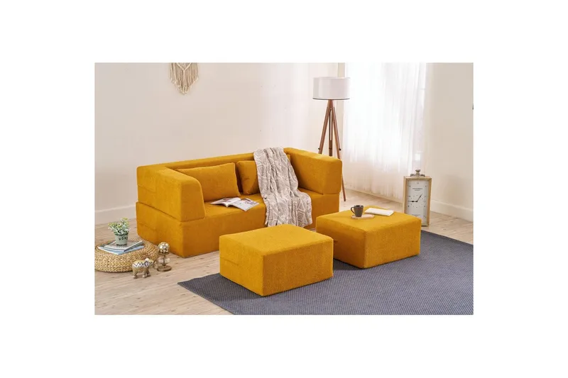 Solin Bäddsoffa 2-sits - Orange - Möbler - Soffa - Bäddsoffa - 2 sits bäddsoffa