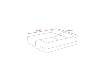 Solin Bäddsoffa 2-sits - Orange - Möbler - Soffa - Bäddsoffa - 2 sits bäddsoffa