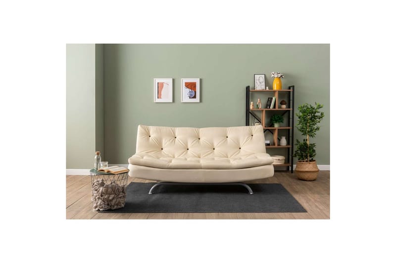 Soren Bäddsoffa 3-sits - Cream - Möbler - Soffa - Bäddsoffa - 3 sits bäddsoffa