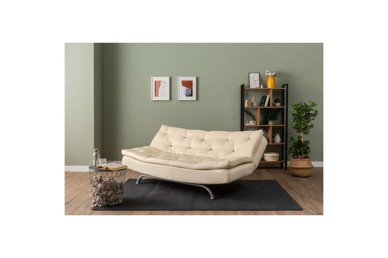 Soren Bäddsoffa 3-sits - Cream - Möbler - Soffa - Bäddsoffa - 3 sits bäddsoffa