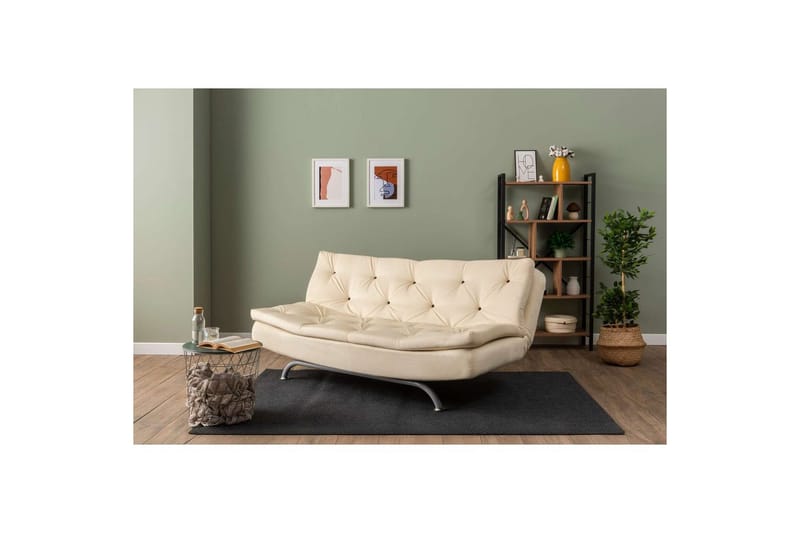 Soren Bäddsoffa 3-sits - Cream - Möbler - Soffa - Bäddsoffa - 3 sits bäddsoffa