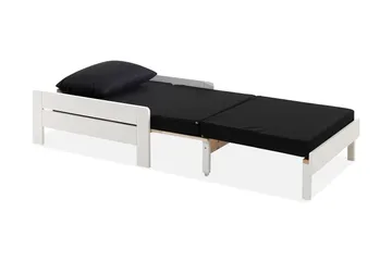 Sovaren 1-sits Utdragbar Framåtbäddad Bäddsoffa 90x200 cm i Tyg - Svart - Möbler - Soffa - Bäddsoffa - Framåtbäddad bäddsoffa