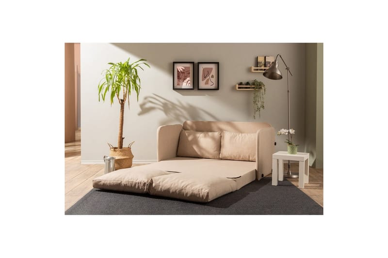 Sufian Bäddsoffa 2-sits - Beige - Möbler - Soffa - Bäddsoffa - 2 sits bäddsoffa