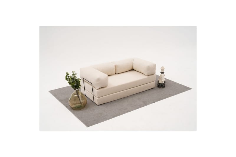 Sufian Bäddsoffa 2-sits - Cremevit - Möbler - Soffa - Bäddsoffa - 2 sits bäddsoffa