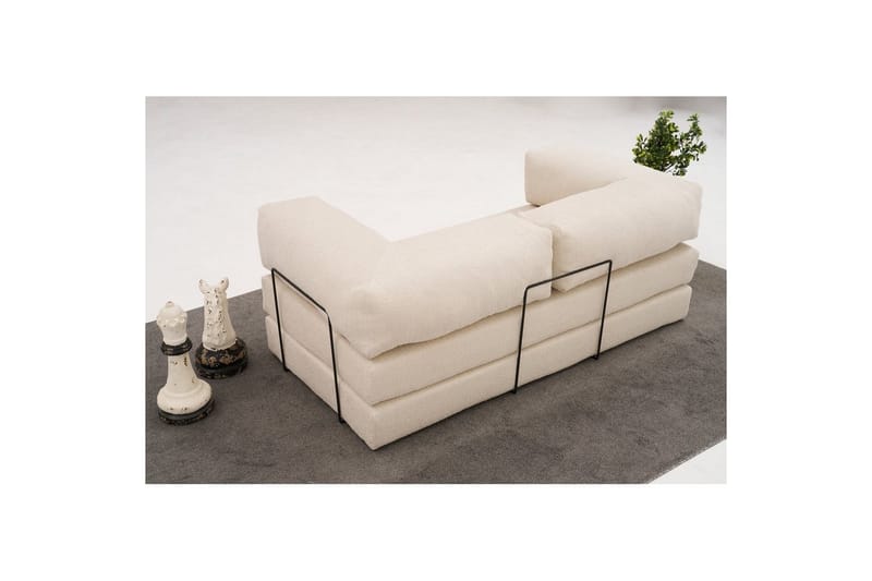 Sufian Bäddsoffa 2-sits - Cremevit - Möbler - Soffa - Bäddsoffa - 2 sits bäddsoffa