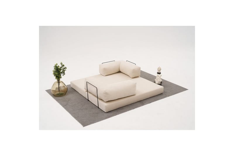 Sufian Bäddsoffa 2-sits - Cremevit - Möbler - Soffa - Bäddsoffa - 2 sits bäddsoffa