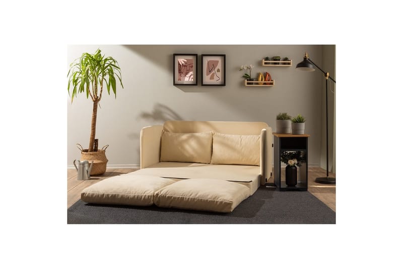 Sufian Bäddsoffa 2-sits - Cremevit - Möbler - Soffa - Bäddsoffa - 2 sits bäddsoffa