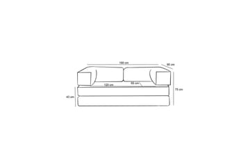 Sufian Bäddsoffa 2-sits - Grön - Möbler - Soffa - Bäddsoffa - 2 sits bäddsoffa