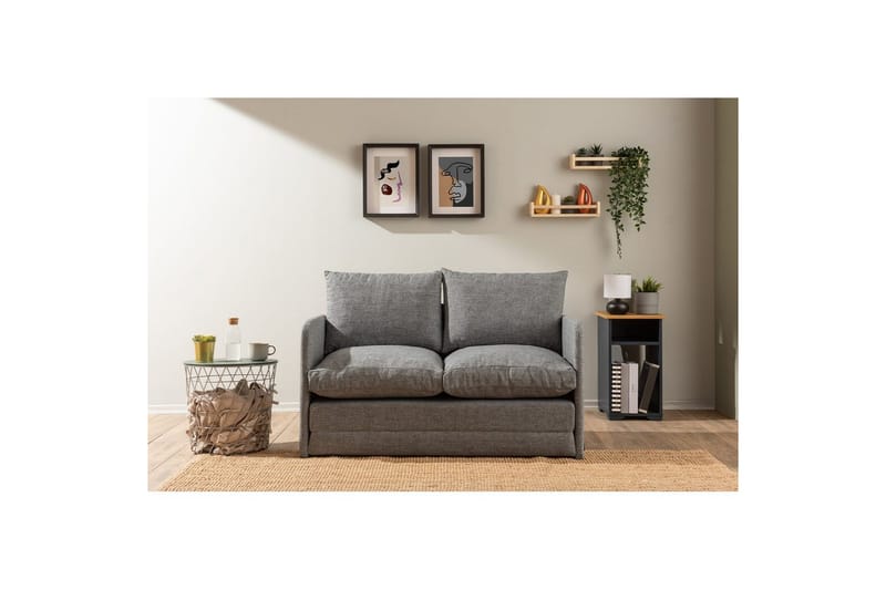 Sufian Bäddsoffa 2-sits - Ljusgrå - Möbler - Soffa - Bäddsoffa - 2 sits bäddsoffa