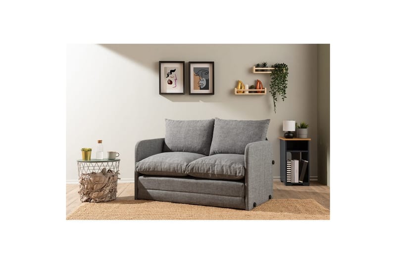 Sufian Bäddsoffa 2-sits - Ljusgrå - Möbler - Soffa - Bäddsoffa - 2 sits bäddsoffa
