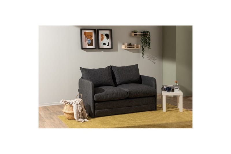 Sufian Bäddsoffa 2-sits - Mörkgrå - Möbler - Soffa - Bäddsoffa - 2 sits bäddsoffa