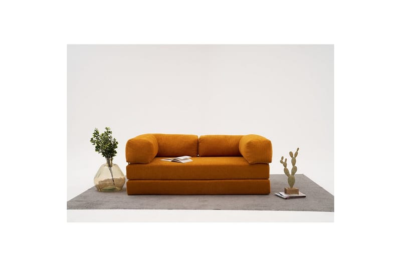 Sufian Bäddsoffa 2-sits - Orange - Möbler - Soffa - Bäddsoffa - 2 sits bäddsoffa