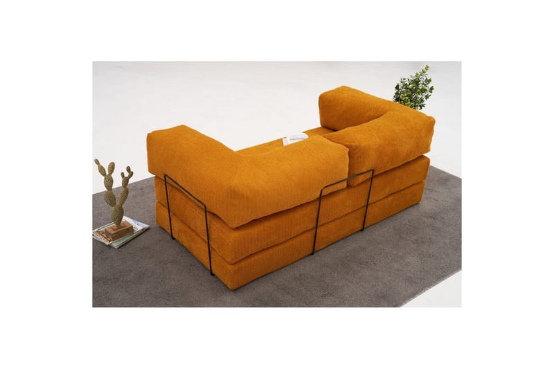 Sufian Bäddsoffa 2-sits - Orange - Möbler - Soffa - Bäddsoffa - 2 sits bäddsoffa