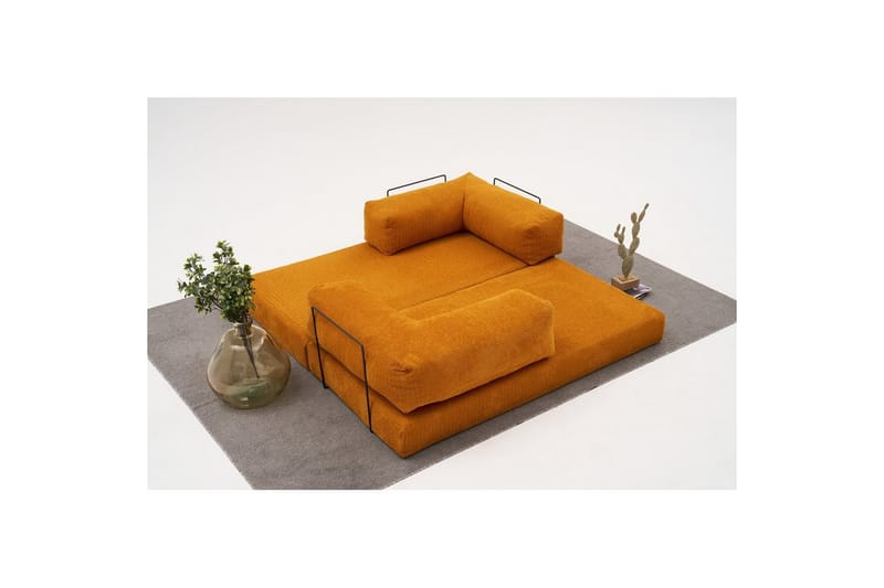 Sufian Bäddsoffa 2-sits - Orange - Möbler - Soffa - Bäddsoffa - 2 sits bäddsoffa
