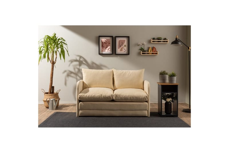 Sufian Bäddsoffa 2-sits - Taupe - Möbler - Soffa - Bäddsoffa - 2 sits bäddsoffa