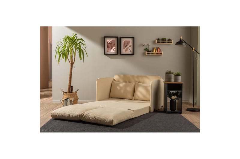 Sufian Bäddsoffa 2-sits - Taupe - Möbler - Soffa - Bäddsoffa - 2 sits bäddsoffa