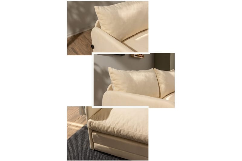Sufian Bäddsoffa 2-sits - Taupe - Möbler - Soffa - Bäddsoffa - 2 sits bäddsoffa
