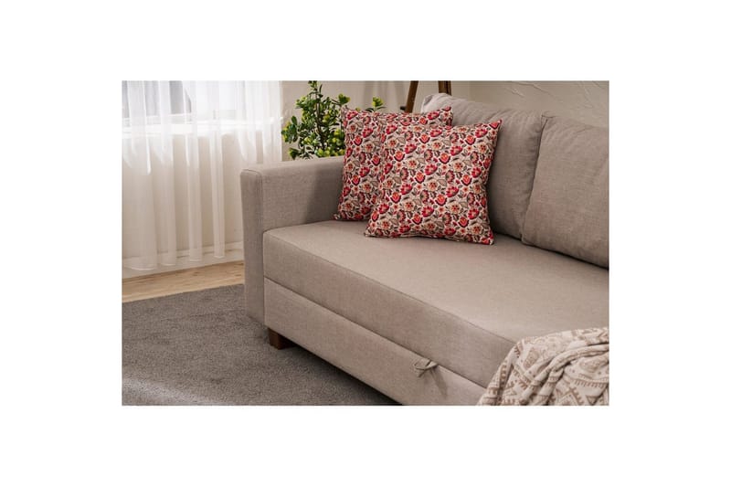 Sufian Bäddsoffa 3-sits - Beige - Möbler - Soffa - Bäddsoffa - 3 sits bäddsoffa