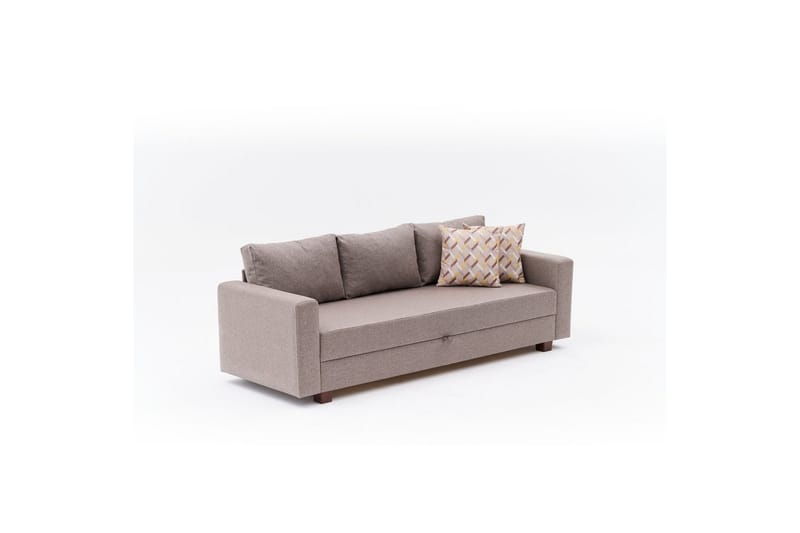 Sufian Bäddsoffa 3-sits - Brun - Möbler - Soffa - Bäddsoffa - 3 sits bäddsoffa