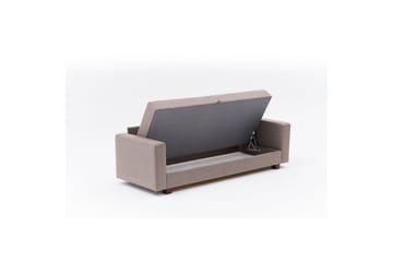 Sufian Bäddsoffa 3-sits - Brun - Möbler - Soffa - Bäddsoffa - 3 sits bäddsoffa