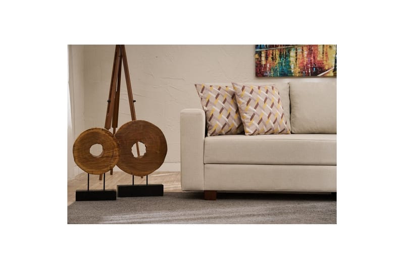Sufian Bäddsoffa 3-sits - Cremevit - Möbler - Soffa - Bäddsoffa - 3 sits bäddsoffa