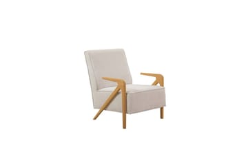 Sufian Bäddsoffa 3-sits - Ivory/Mediumfärgat trä - Möbler - Soffa - Bäddsoffa - 3 sits bäddsoffa