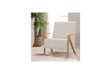 Sufian Bäddsoffa 3-sits - Ivory/Mediumfärgat trä - Möbler - Soffa - Bäddsoffa - 3 sits bäddsoffa