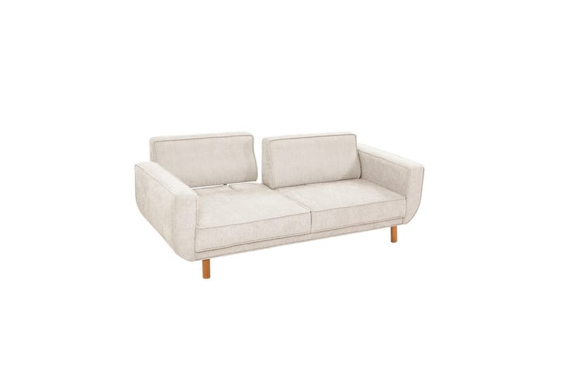 Sufian Bäddsoffa 3-sits - Ivory/Mediumfärgat trä - Möbler - Soffa - Bäddsoffa - 3 sits bäddsoffa