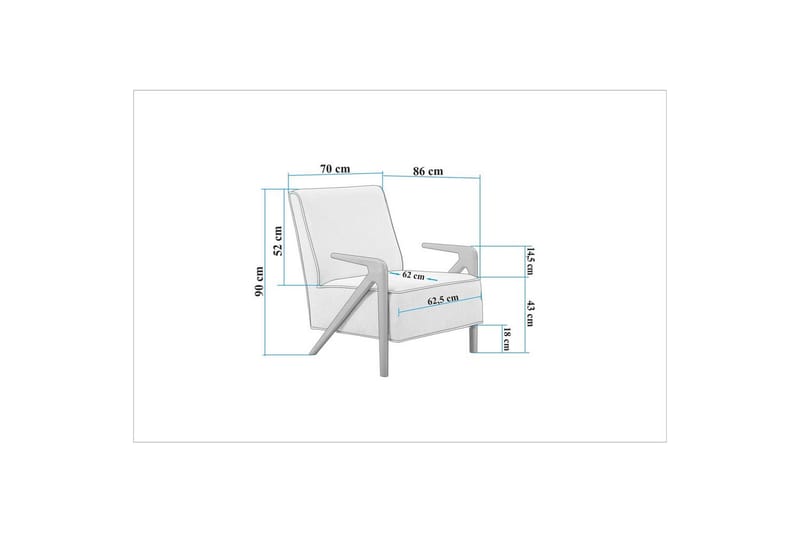 Sufian Bäddsoffa 3-sits - Mediumfärgat trä/Grå - Möbler - Soffa - Bäddsoffa - 3 sits bäddsoffa