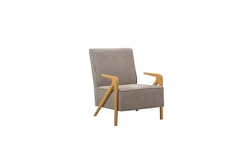 Sufian Bäddsoffa 3-sits - Mediumfärgat trä/Grå - Möbler - Soffa - Bäddsoffa - 3 sits bäddsoffa