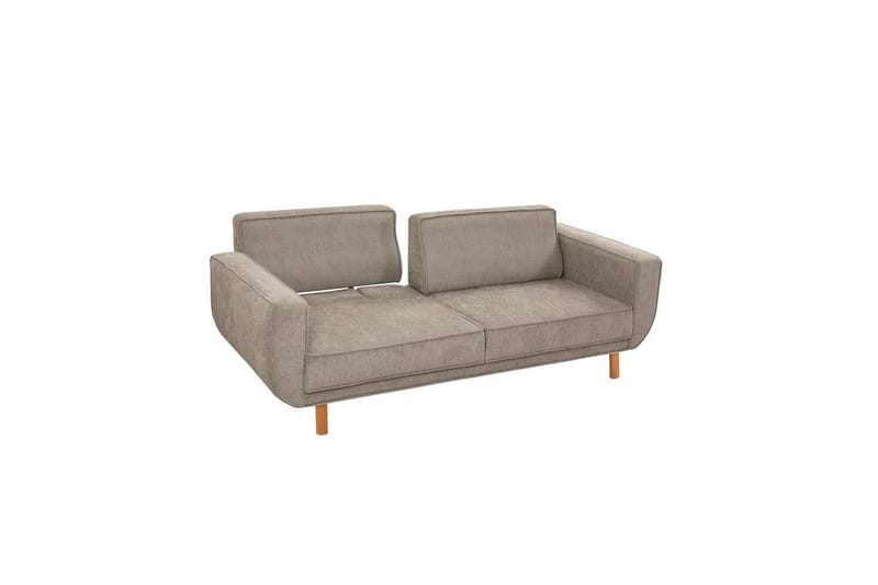 Sufian Bäddsoffa 3-sits - Mediumfärgat trä/Grå - Möbler - Soffa - Bäddsoffa - 3 sits bäddsoffa