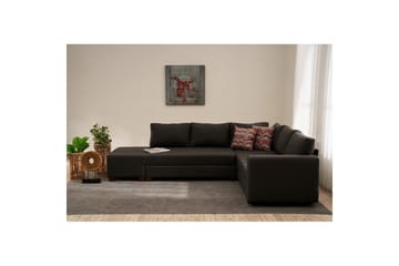 Sufian Hörnbäddsoffa 4-sits - Antracit - Möbler - Soffa - Bäddsoffa - Hörnbäddsoffa