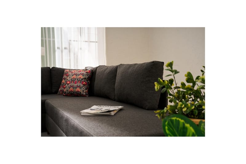 Sufian Hörnbäddsoffa 4-sits - Antracit - Möbler - Soffa - Bäddsoffa - Hörnbäddsoffa