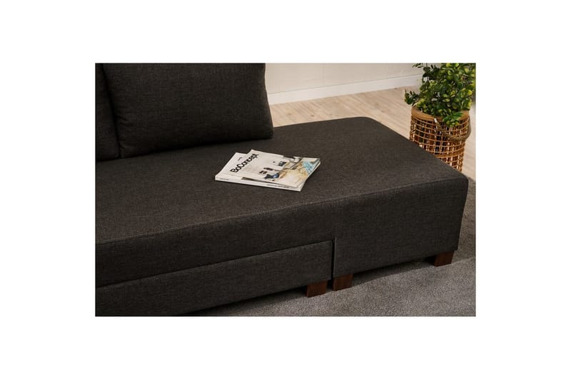 Sufian Hörnbäddsoffa 4-sits - Antracit - Möbler - Soffa - Bäddsoffa - Hörnbäddsoffa