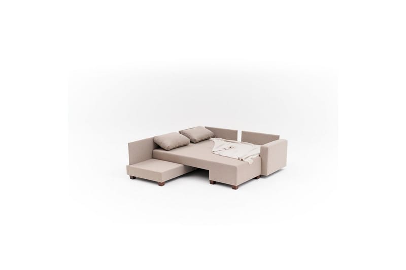 Sufian Hörnbäddsoffa 4-sits - Beige - Möbler - Soffa - Bäddsoffa - Hörnbäddsoffa