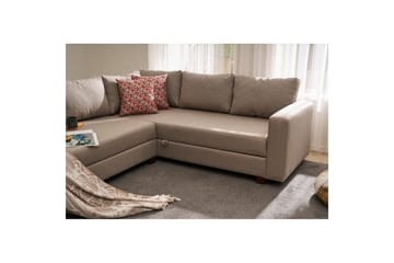 Sufian Hörnbäddsoffa 4-sits - Beige - Möbler - Soffa - Bäddsoffa - Hörnbäddsoffa