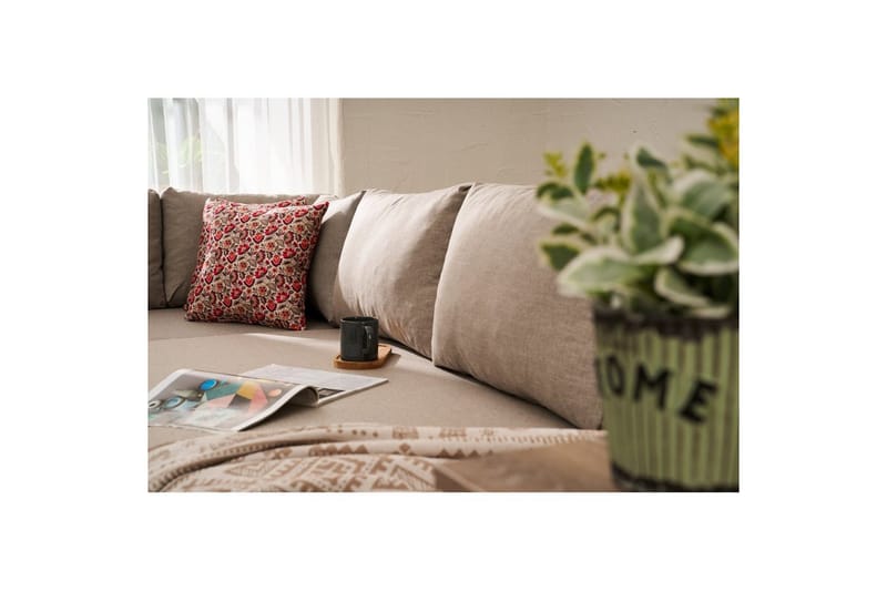 Sufian Hörnbäddsoffa 4-sits - Beige - Möbler - Soffa - Bäddsoffa - Hörnbäddsoffa