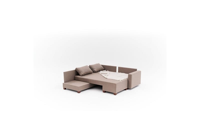 Sufian Hörnbäddsoffa 4-sits - Brun - Möbler - Soffa - Bäddsoffa - Hörnbäddsoffa