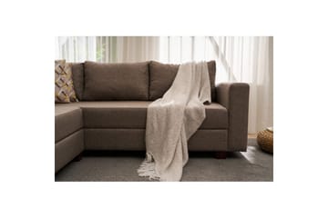 Sufian Hörnbäddsoffa 4-sits - Brun - Möbler - Soffa - Bäddsoffa - Hörnbäddsoffa
