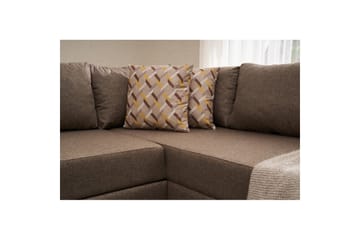 Sufian Hörnbäddsoffa 4-sits - Brun - Möbler - Soffa - Bäddsoffa - Hörnbäddsoffa