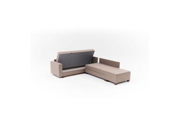 Sufian Hörnbäddsoffa 4-sits - Brun - Möbler - Soffa - Bäddsoffa - Hörnbäddsoffa