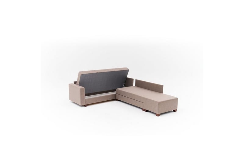 Sufian Hörnbäddsoffa 4-sits - Brun - Möbler - Soffa - Bäddsoffa - Hörnbäddsoffa