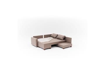 Sufian Hörnbäddsoffa 4-sits - Brun - Möbler - Soffa - Bäddsoffa - Hörnbäddsoffa