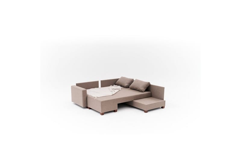 Sufian Hörnbäddsoffa 4-sits - Brun - Möbler - Soffa - Bäddsoffa - Hörnbäddsoffa